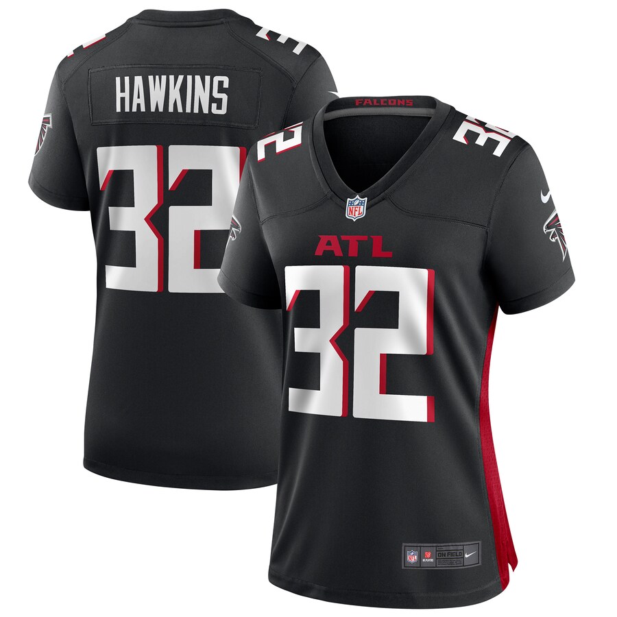 Women's Atlanta Falcons Jaylinn Hawkins Nike Black Game Jersey - Puhuasuan