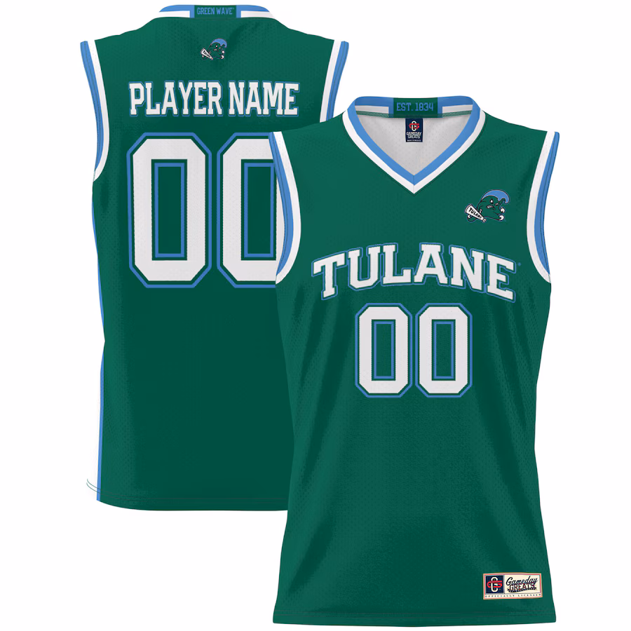 Tulane Green Wave GameDay Greats Youth NIL Pick-A-Player Lightweight Women's Basketball Jersey - Green - Puhuasuan