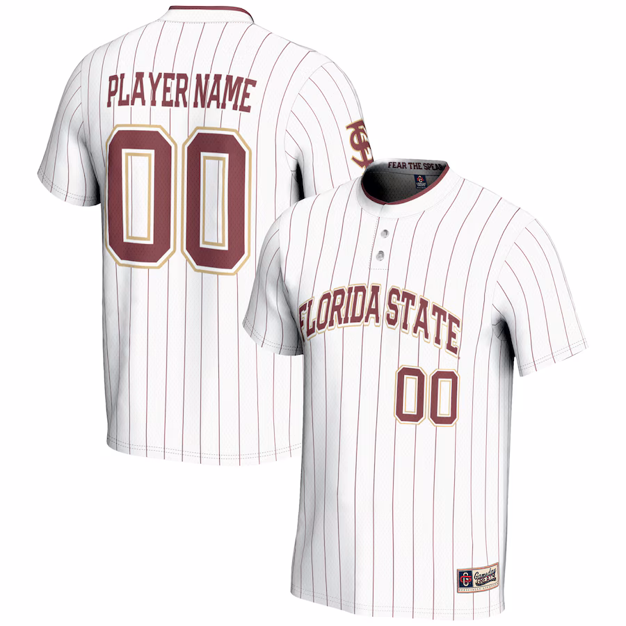 Florida State Seminoles GameDay Greats Youth NIL Pick-A-Player Lightweight Softball Jersey - White - Puhuasuan