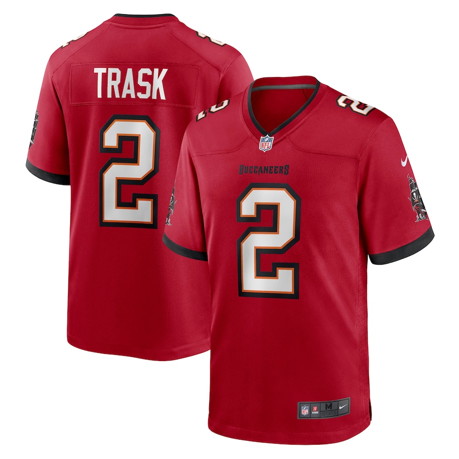 Men's Tampa Bay Buccaneers Kyle Trask Nike Red Game Player Jersey - Puhuasuan