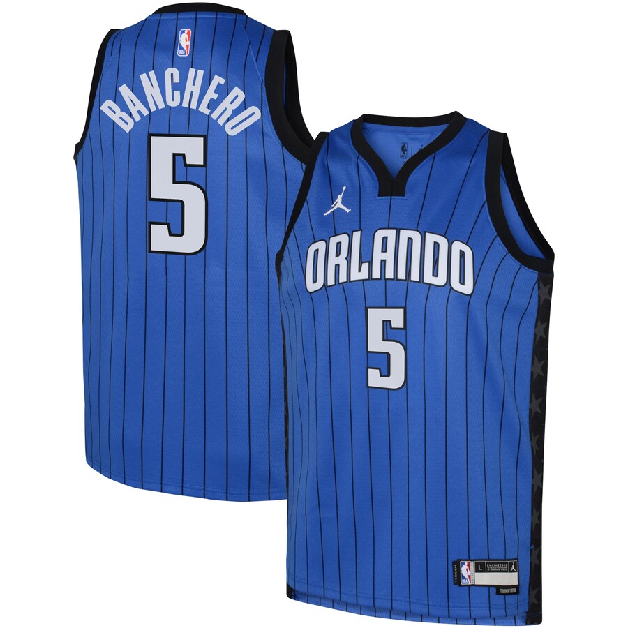 Youth Orlando Magic Paolo Banchero Jordan Brand Royal Swingman Jersey - Statement - Puhuasuan