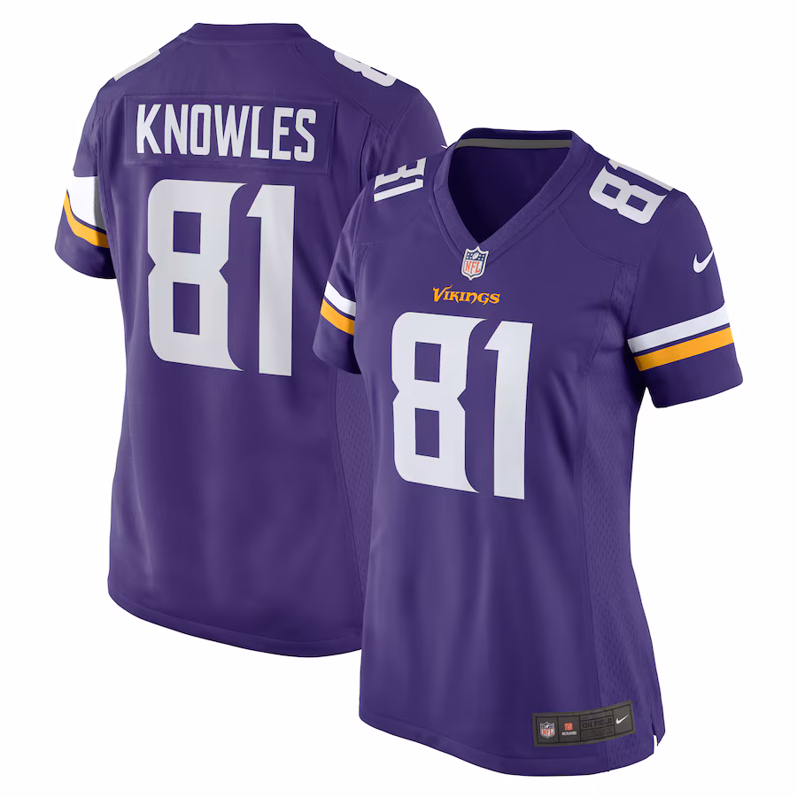 Women's Minnesota Vikings Malik Knowles Nike  Purple Team Game Jersey - Puhuasuan