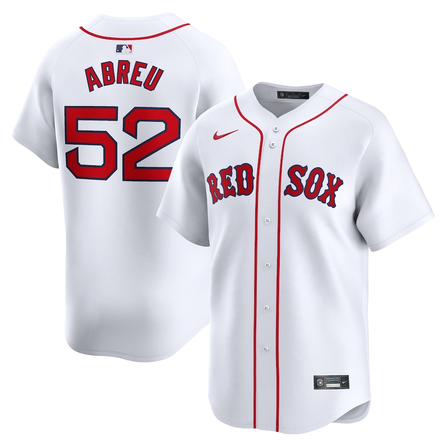 Men's Boston Red Sox Wilyer Abreu Nike White Home Limited Player Jersey - Puhuasuan