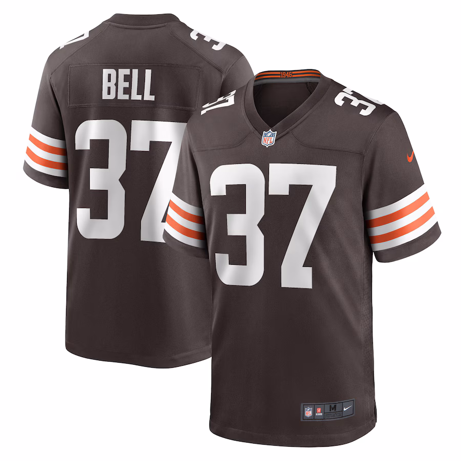 Men's Cleveland Browns D'Anthony Bell Nike Brown Game Player Jersey - Puhuasuan