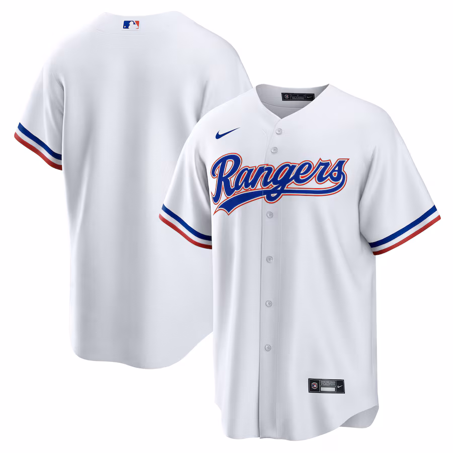 Men's Texas Rangers Nike White Home Blank Replica Jersey - Puhuasuan