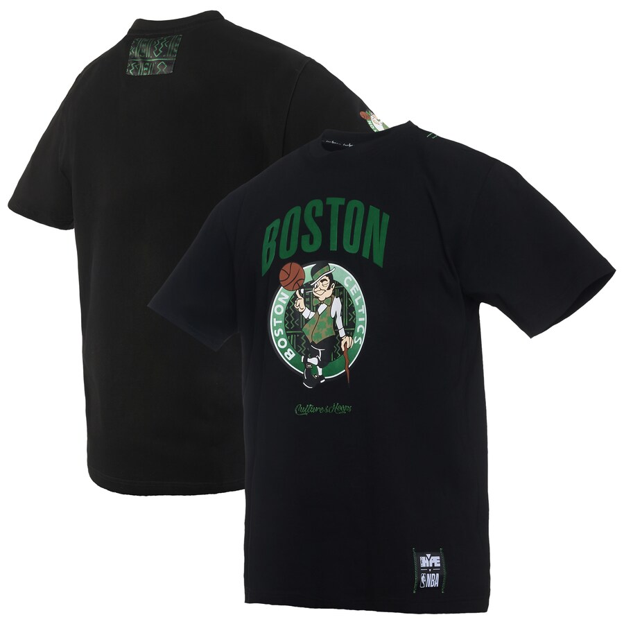 Men's Boston Celtics  NBA x Two Hype Black Culture & Hoops Collection Premium T-Shirt - Puhuasuan