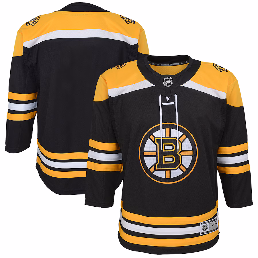 Youth Boston Bruins Black Home Blank Premier Jersey - Puhuasuan