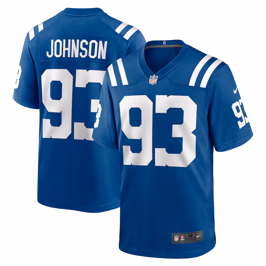 Men's Indianapolis Colts Eric Johnson Nike Royal Player Game Jersey - Puhuasuan