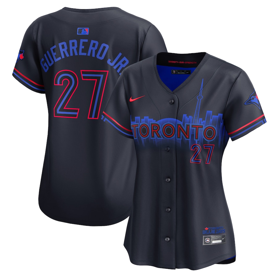 Women's Toronto Blue Jays Vladimir Guerrero Jr. Nike Navy 2024 City Connect Limited Player Jersey - Puhuasuan