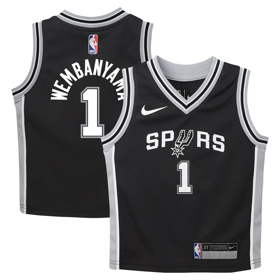 Preschool San Antonio Spurs Victor Wembanyama Nike Black Swingman Player Jersey - Icon Edition - Puhuasuan