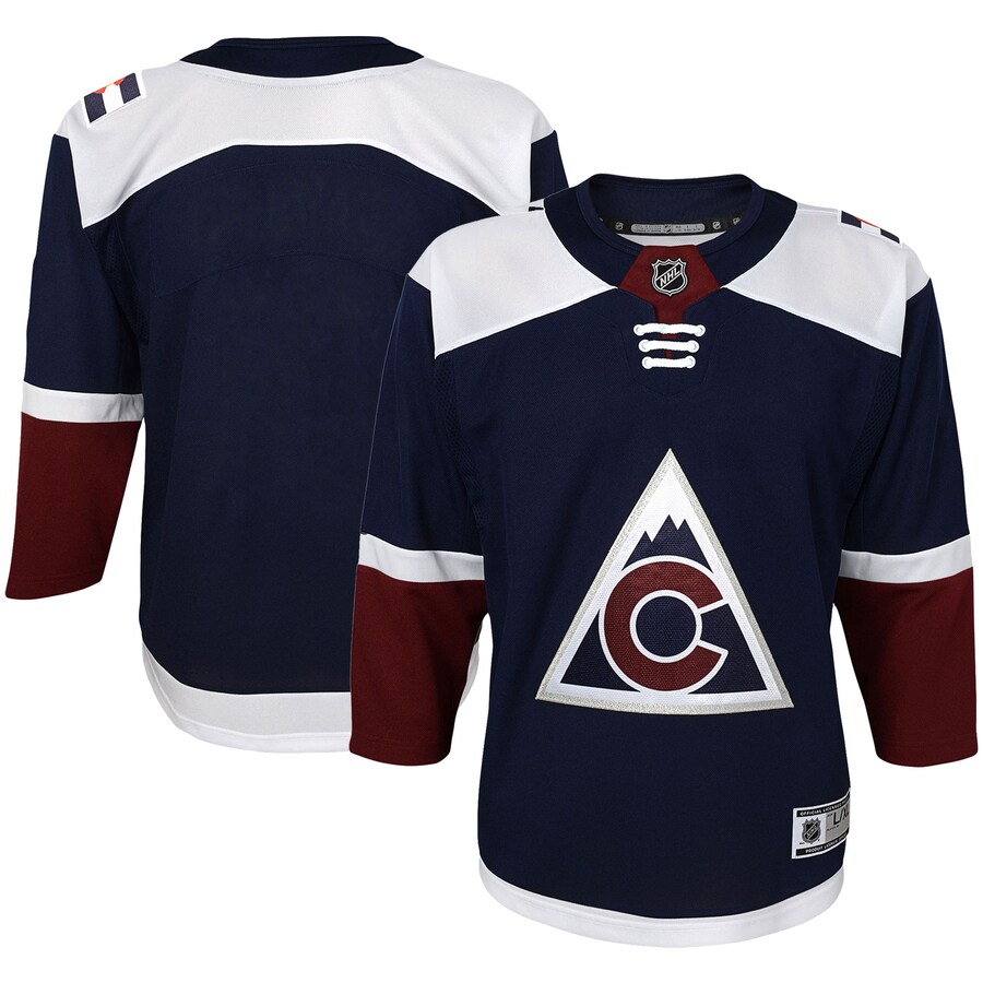 Youth Colorado Avalanche Navy 2018/19 Alternate Premier Jersey - Puhuasuan