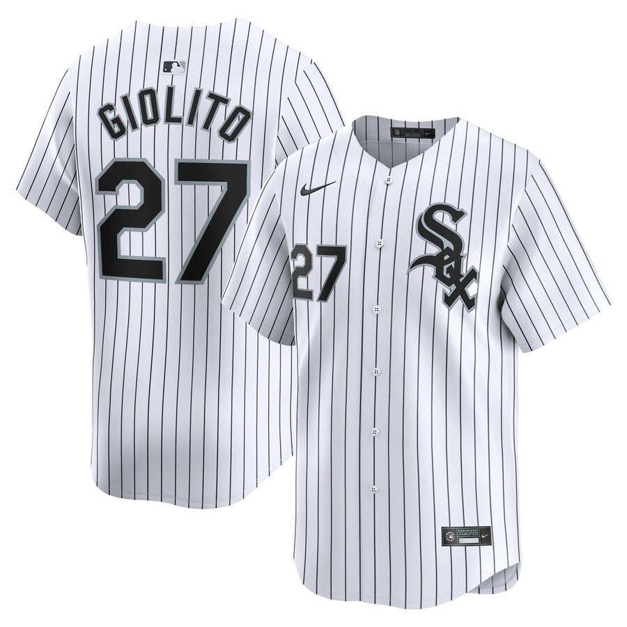 Men's Chicago White Sox Lucas Giolito Nike White Home Limited Player Jersey - Puhuasuan