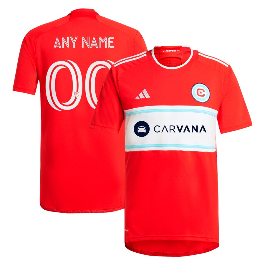 Men's Chicago Fire  adidas Red 2024 Return To Red Replica Custom Jersey - Puhuasuan