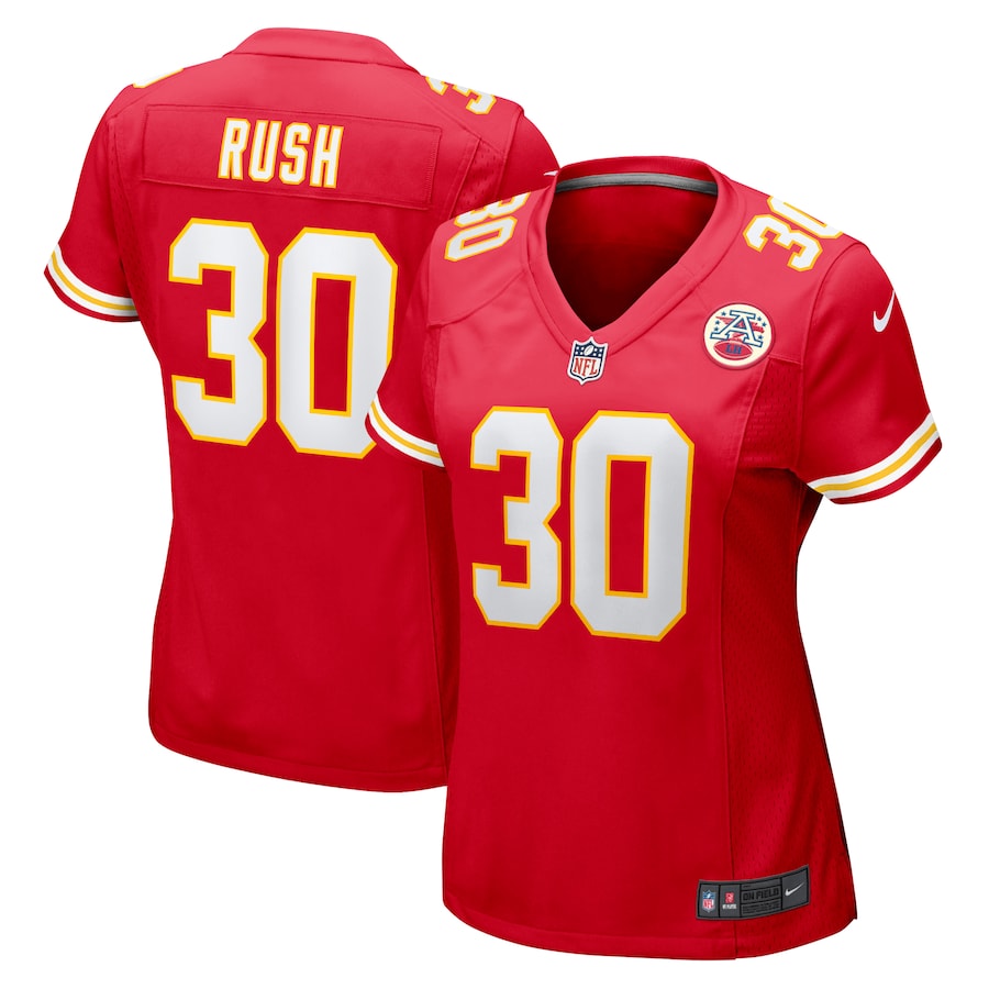 Women's Kansas City Chiefs Darius Rush Nike  Red Team Game Jersey - Puhuasuan