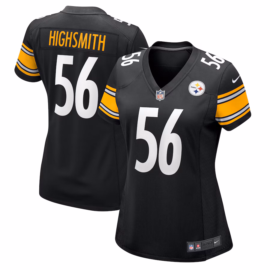 Women's Pittsburgh Steelers Alex Highsmith Nike Black Game Jersey - Puhuasuan