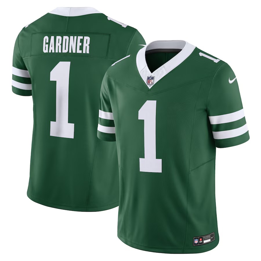 Men's New York Jets Ahmad Sauce Gardner Nike Legacy Green Vapor F.U.S.E. Limited Jersey - Puhuasuan