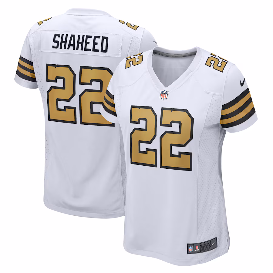 Women's New Orleans Saints Rashid Shaheed Nike  White Alternate Game Jersey - Puhuasuan