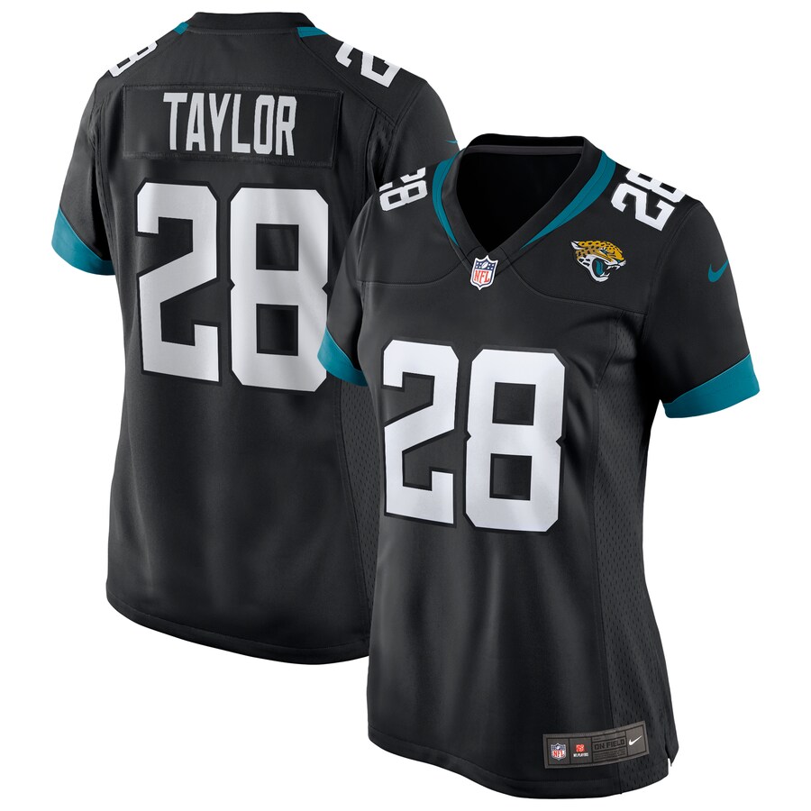 Women's Jacksonville Jaguars Fred Taylor Nike Black Game Retired Player Jersey - Puhuasuan