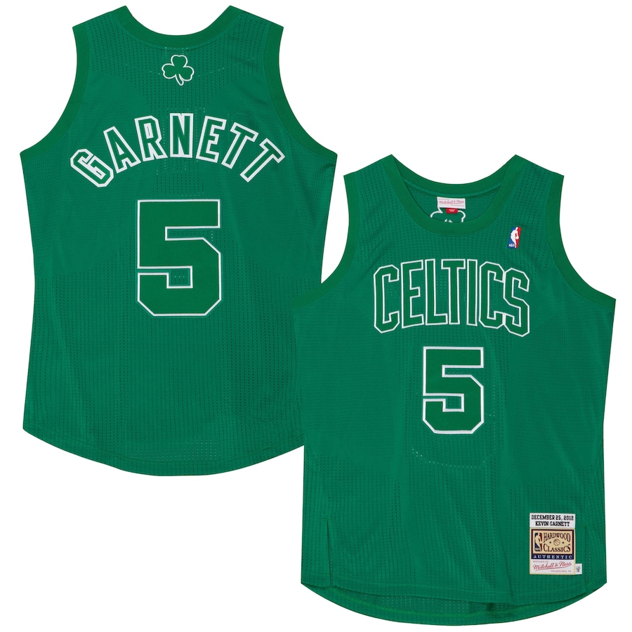 Men's Boston Celtics Kevin Garnett Mitchell & Ness Kelly Green 2012 Authentic Player Jersey - Puhuasuan