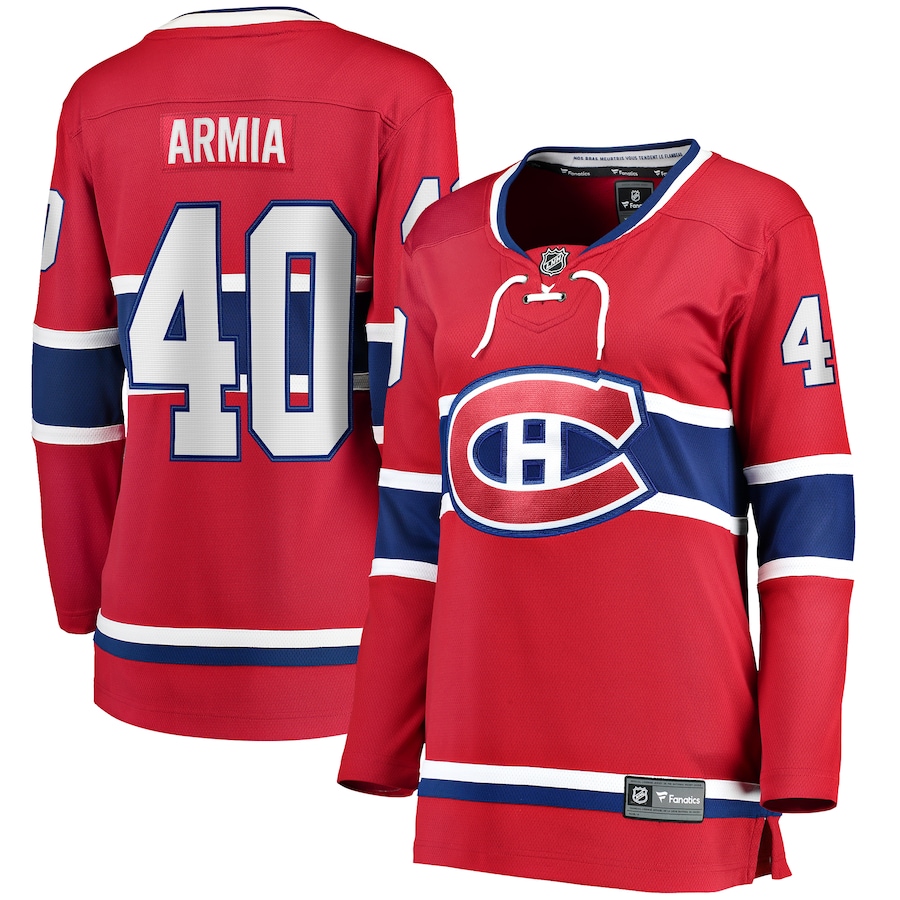 Women's Montreal Canadiens Joel Armia Fanatics Red Home Breakaway Player Jersey - Puhuasuan
