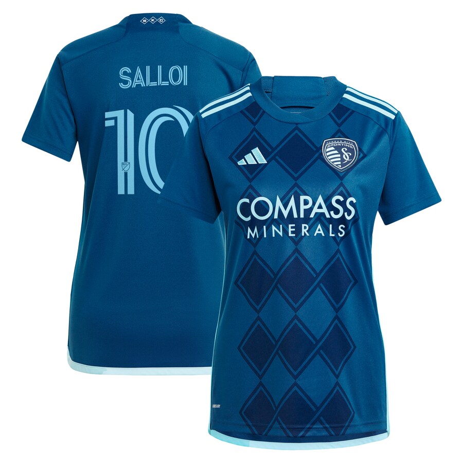 Women's Sporting Kansas City Daniel Salloi adidas Navy 2024 Diamonds Our Forever Replica Player Jersey - Puhuasuan