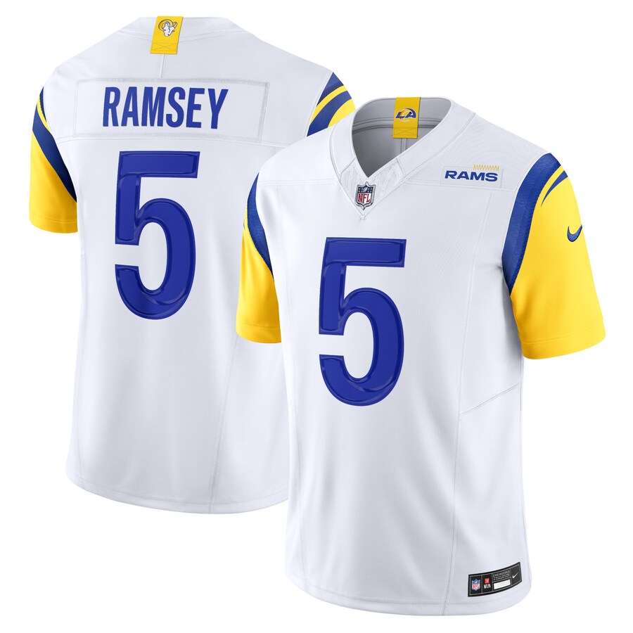 Men's Los Angeles Rams Jalen Ramsey Nike White Vapor F.U.S.E. Limited Jersey - Puhuasuan