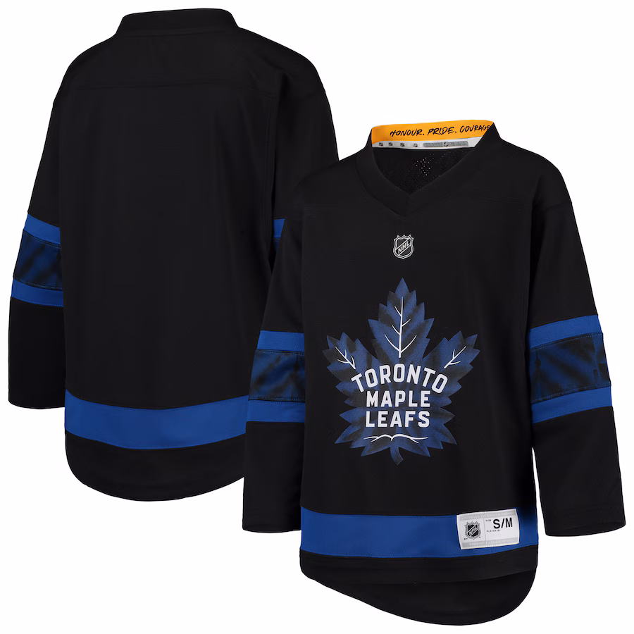 Youth Toronto Maple Leafs Black Alternate Replica Team Jersey - Puhuasuan