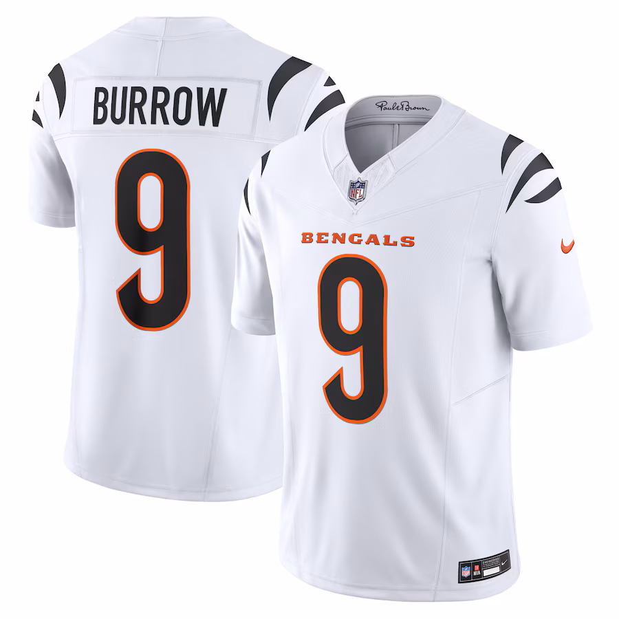 Men's Cincinnati Bengals Joe Burrow Nike White Vapor F.U.S.E. Limited Jersey - Puhuasuan