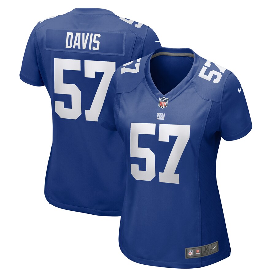 Women's New York Giants Jarrad Davis Nike  Royal Team Game Jersey - Puhuasuan