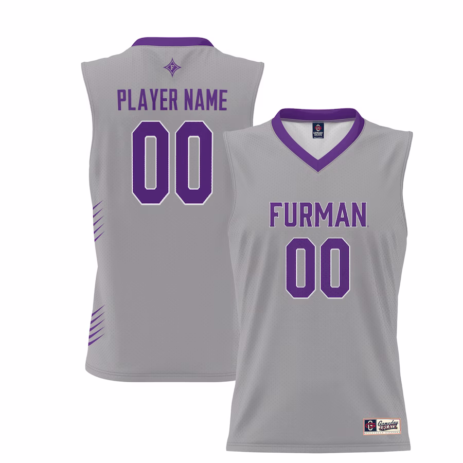 Furman Paladins GameDay Greats Youth NIL Pick-A-Player Lightweight Men's Basketball Jersey - Gray - Puhuasuan