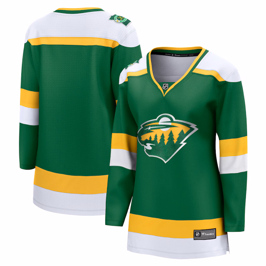 Women's Minnesota Wild Fanatics Green Alternate Premier Breakaway Jersey - Puhuasuan