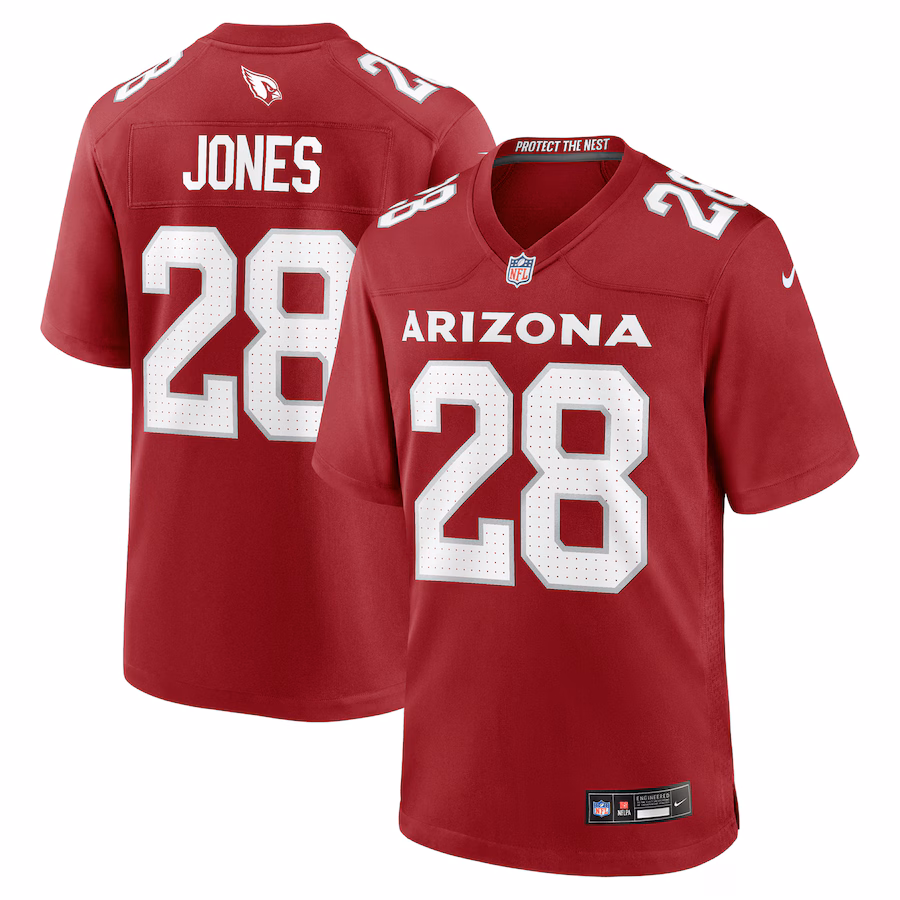 Men's Arizona Cardinals Elijah Jones Nike Cardinal Team Game Jersey - Puhuasuan