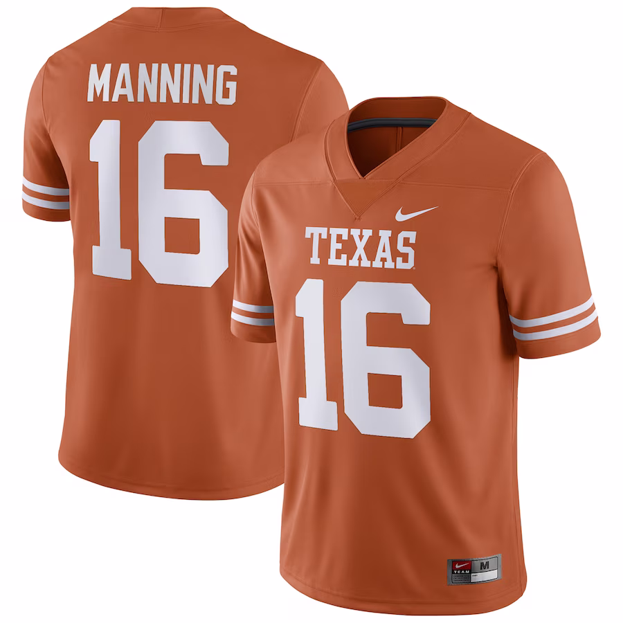 Arch Manning Texas Longhorns Nike NIL Replica Football Jersey - Texas Orange - Puhuasuan