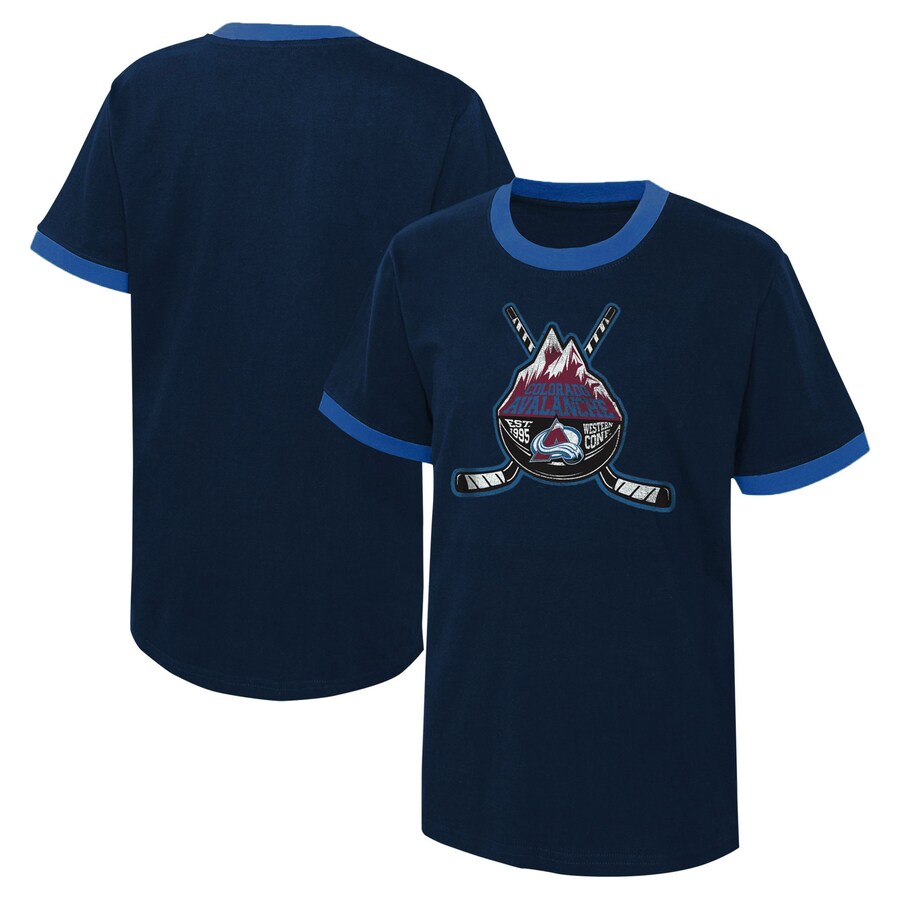 Youth Colorado Avalanche Navy Ice City T-Shirt - Puhuasuan
