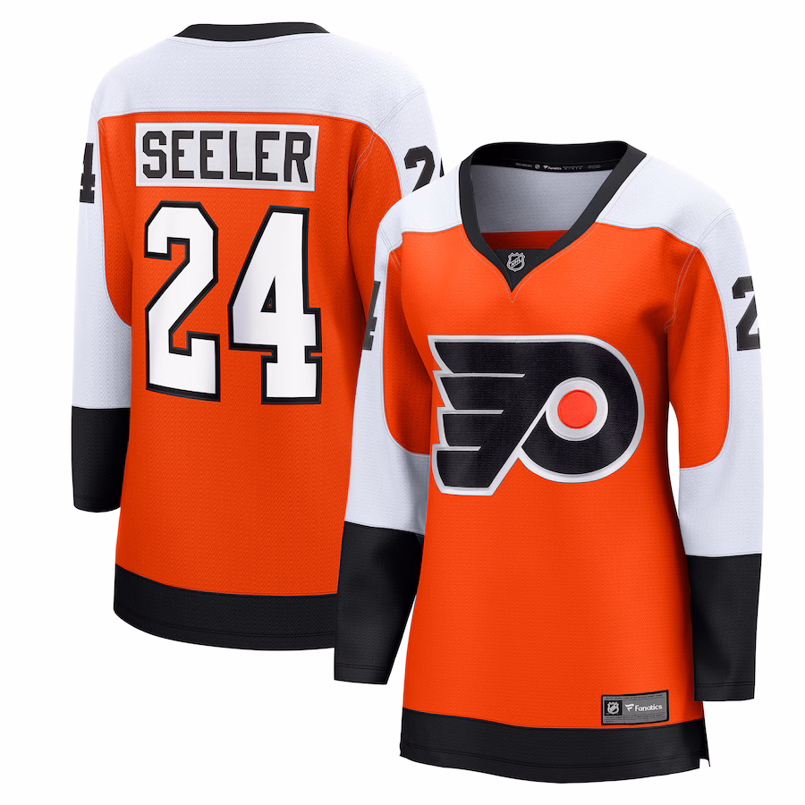 Women's Philadelphia Flyers Nick Seeler Fanatics Orange Home Breakaway Player Jersey - Puhuasuan