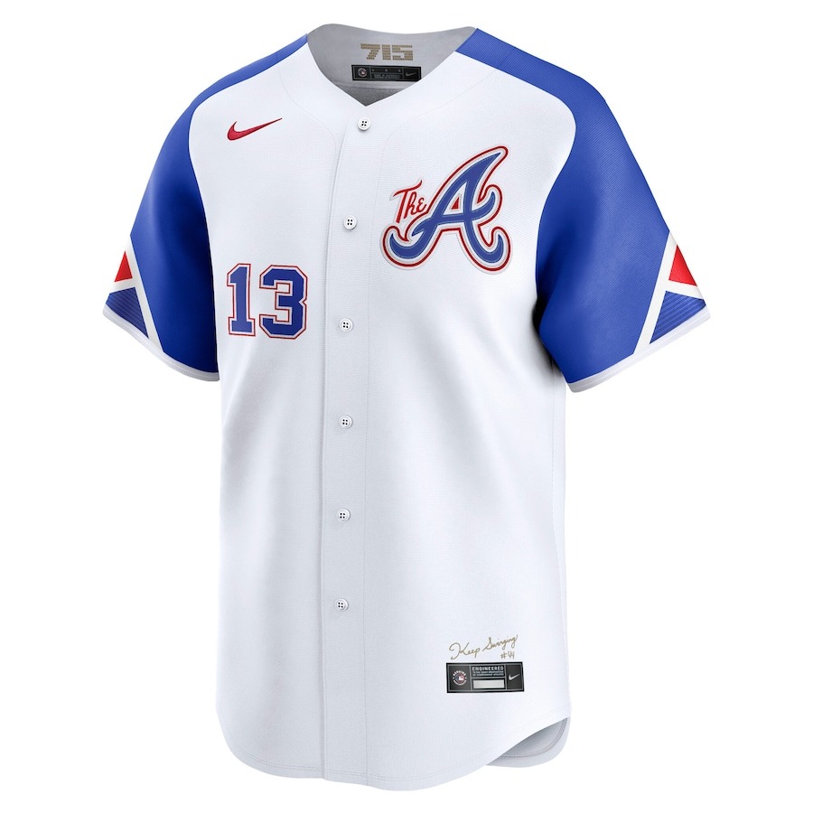 Men's Atlanta Braves Ronald Acuña Jr. Nike White City Connect Limited Player Jersey - Puhuasuan