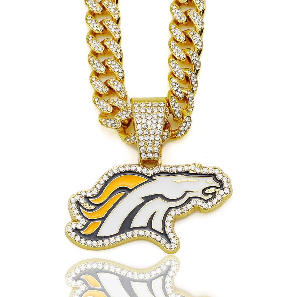 Denver Broncos Football Necklace - Puhuasuan