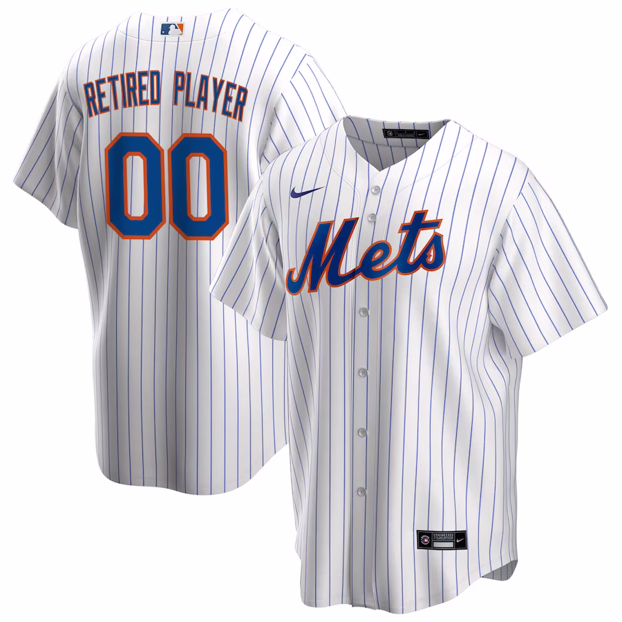 Men's New York Mets Nike White Home Pick-A-Player Retired Roster Replica Jersey - Puhuasuan