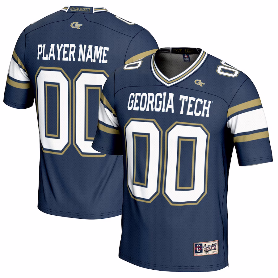 Georgia Tech Yellow Jackets GameDay Greats Youth NIL Pick-A-Player Football Jersey - Gold - Puhuasuan