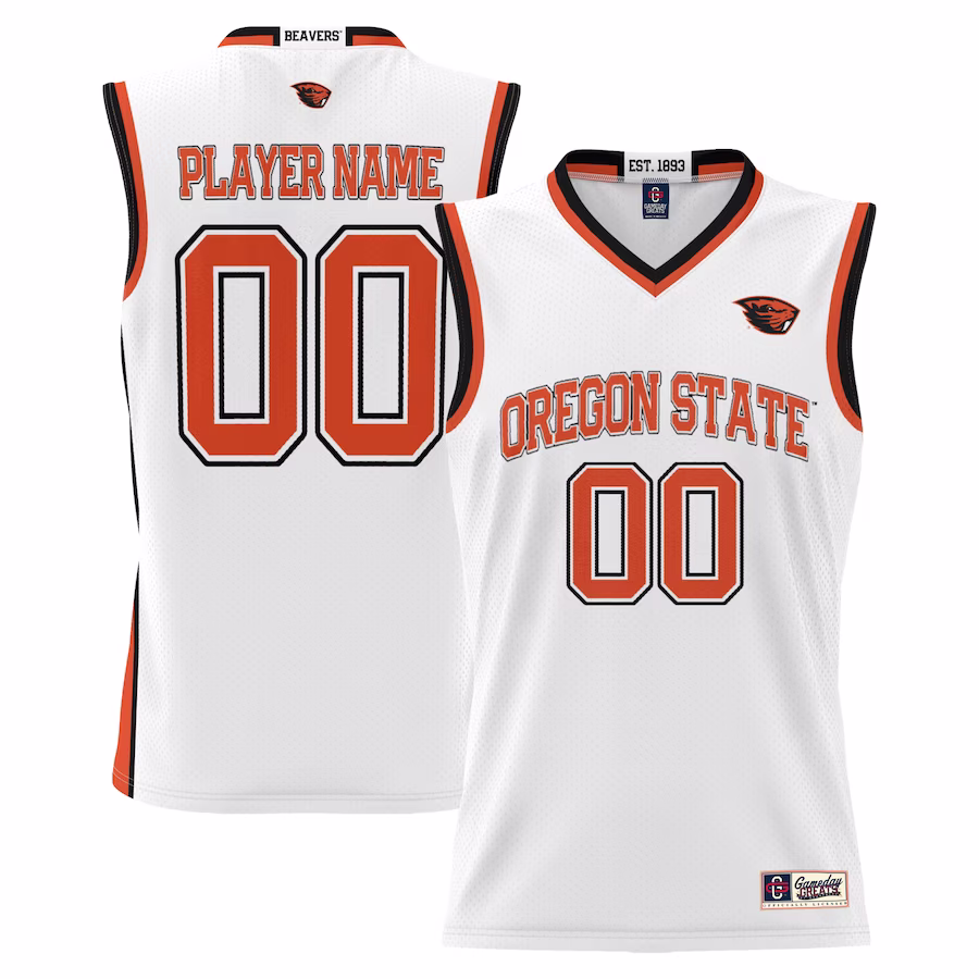 Oregon State Beavers GameDay Greats Unisex NIL Pick-A-Player Lightweight Basketball Jersey - White - Puhuasuan