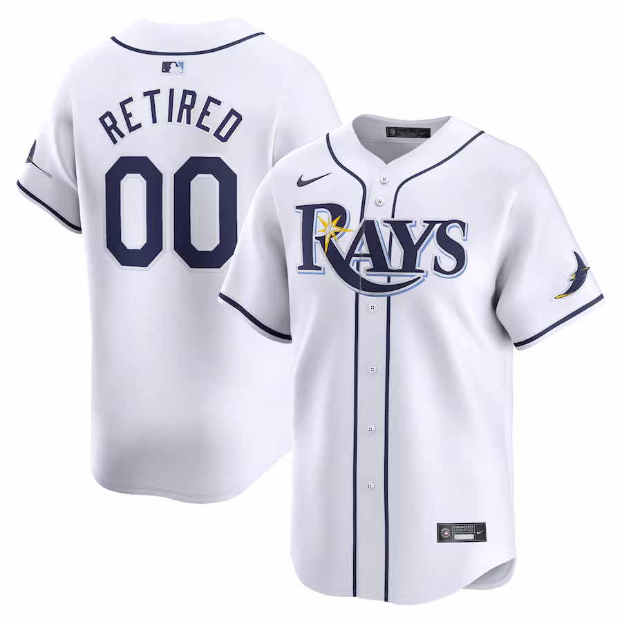 Men's Tampa Bay Rays Nike White Home Limited Pick-A-Player Retired Roster Jersey - Puhuasuan
