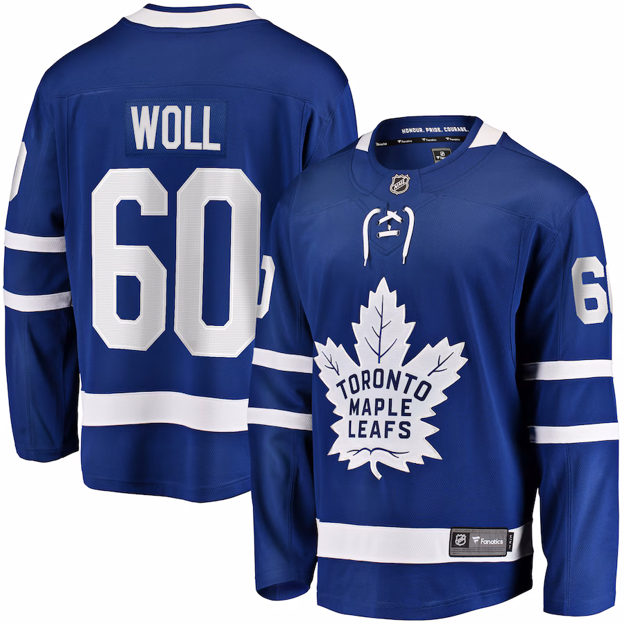 Men's Toronto Maple Leafs Joseph Woll Fanatics Blue Home Premier Breakaway Player Jersey - Puhuasuan