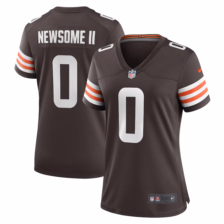 Women's Cleveland Browns Greg Newsome II Nike Brown Team Game Jersey - Puhuasuan