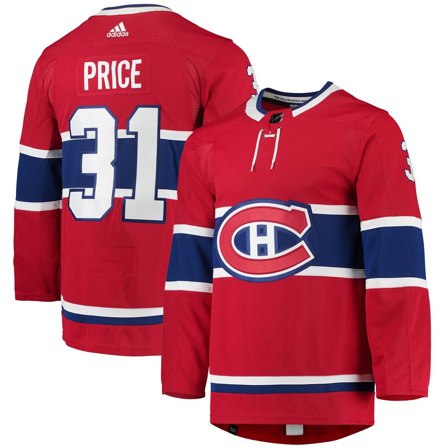 Men's Montreal Canadiens Carey Price adidas Red Home Primegreen Authentic Pro Player Jersey - Puhuasuan