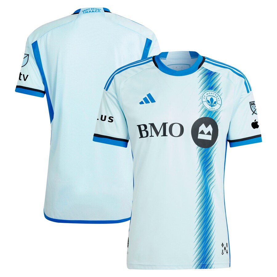 Men's CF Montreal  adidas Light Blue 2024 La Main Authentic Jersey - Puhuasuan