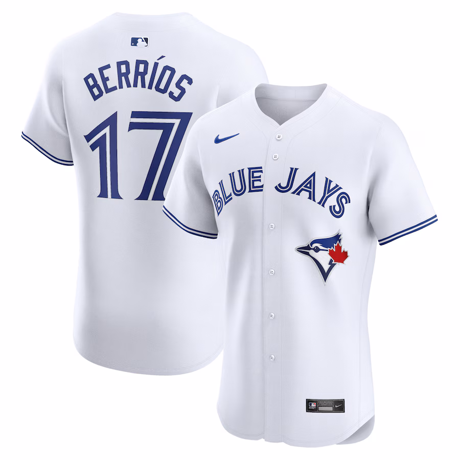 Men's Toronto Blue Jays Jose Berrios Nike White Home Elite Player Jersey - Puhuasuan