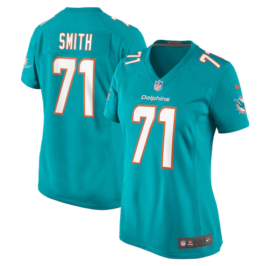Women's Miami Dolphins Kion Smith Nike Aqua Game Jersey - Puhuasuan