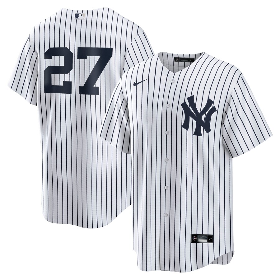 Men's New York Yankees Giancarlo Stanton Nike White Home Replica Player Jersey - Puhuasuan