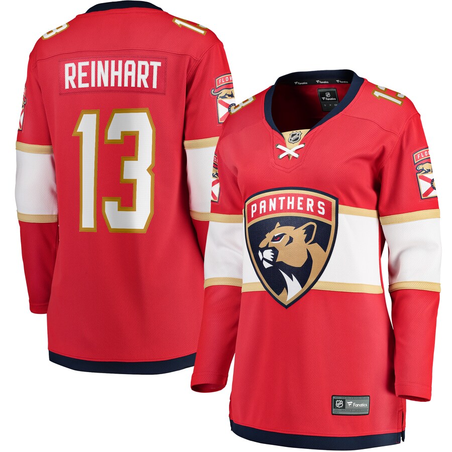 Women's Florida Panthers Sam Reinhart Fanatics Branded Red Breakaway Player Jersey - Puhuasuan