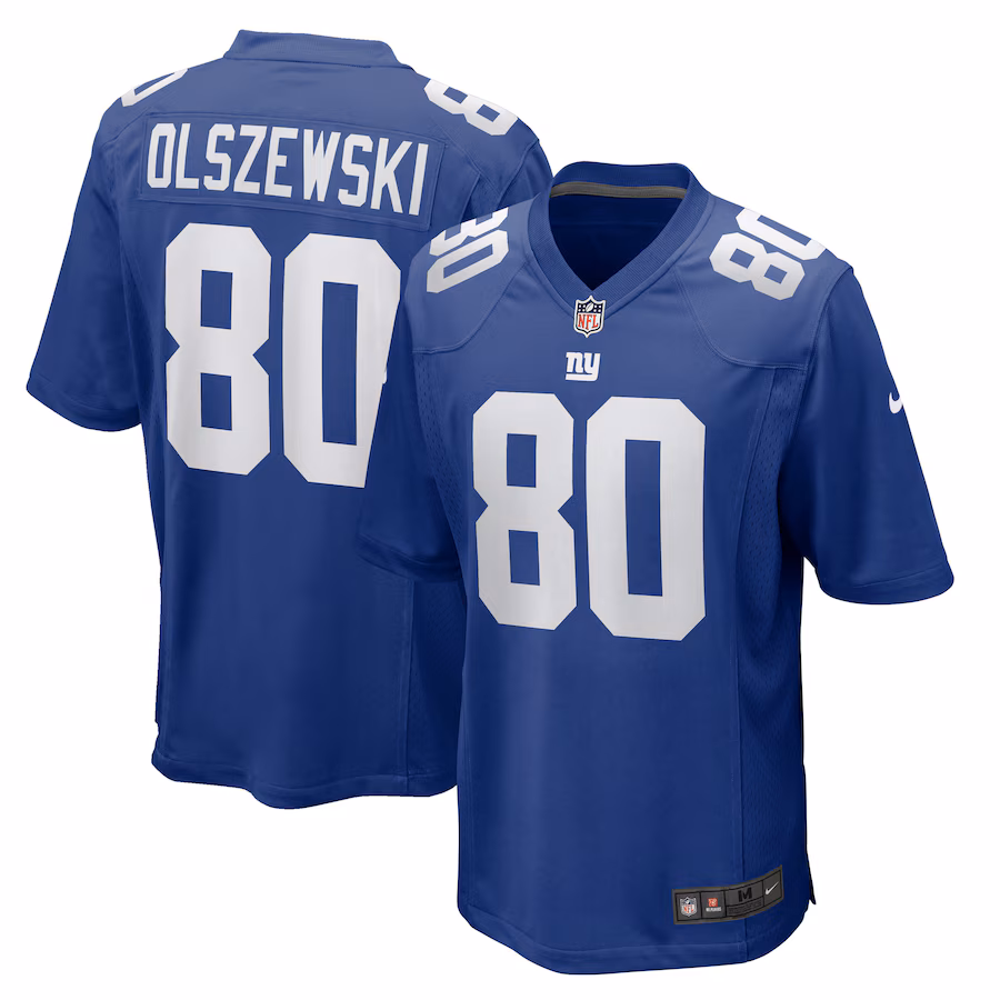 Men's New York Giants Gunner Olszewski Nike Royal Team Game Jersey - Puhuasuan